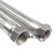 304不锈钢波纹管1寸DN25高温高压工业金属软管钢丝蒸汽编织网软管  ONEVAN 1寸平口内丝*3米(304)