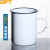 贝傅特 搪瓷量杯 实验室带刻度量杯白色搪瓷缸带柄内刻度多用杯子 1000ml 