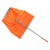 海斯迪克 gnjz-1231 防风垃圾收集器 防风便携带轮子垃圾桶簸箕垃圾斗 橙色塑料垃圾斗