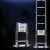 竹帕 铝合金伸缩梯 直梯一字长梯简易小楼梯收缩工程梯子折叠定制 工程加强-直梯2.7米