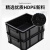 万迪诺防静电周转箱 塑料零件收纳箱 ESD电子元件物料盒 黑色物流筐 556*415*262mm（6号）
