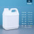 塑料桶加厚扁桶包装化工桶5kg 2.5L10公斤方桶消毒剂桶 2L(半透明色)(56个/件)