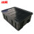 冰禹 BY-7082 黑色防静电周转箱 收纳箱 电子元器件物料盒 4号带盖410*305*155mm