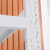 盾牙仓储货架超市仓库架展示架中型2米四层主架白色款2000*600*2000mm