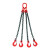 尚留鑫 起重链条吊索具2吨1米四腿G80锰钢组合吊具