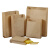 海斯迪克 gnjz-1201 一次性纸袋子 淋膜牛皮纸袋 纸袋可定制 油炸纸袋（100个）90克 高35*宽11*侧3.5