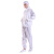 安美尚（ams）白色条纹防静电分体服带帽 无尘车间实验室防尘工作服 S码