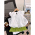 迪士尼（Disney）女童仙气短袖2024新款夏装休闲上衣宝宝娃娃衫衬衣韩版T恤打底衫 白色 90 建议身高85-95