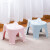茶花学生凳板凳塑料凳子椅子浴室卧室加厚耐用型小熊卡通可爱凳子 3个 随机发