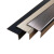 欧格达（OUGEDA）加厚铝合金楼梯防滑条大理石踏步收边条钛金直角压条瓷砖台阶包边 4*2CM宽_钛金大直角
