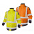 代尔塔荧光服防寒防雨服套装安全服交通服装标志防冻保暖环卫衣服 橙色 M