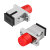EB-LINK 电信级SC-FC单模单工适配器光纤法兰盘耦合器配线架终端盒光纤跳线延长对接头 10个装