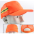 卫工人遮阳帽子大檐帽盆帽网眼清洁工公路养护物业 环卫帽：（盆帽-橘色 可调节