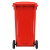 兰诗（LAUTEE）户外分类垃圾桶 240L新国标可挂车红色大号环卫垃圾箱 有害垃圾YY- 240B