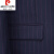 皮尔卡丹羊毛西服套装男士三件套韩版修身免烫弹力条纹西装男新郎结婚礼服针织 灰色条纹套装(上衣+裤子+马甲+) 165/S