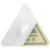 海斯迪克 gnjz-1199 （10张）机械设备安全标示牌 贴纸电力牌子标识牌警告标志 有电危险8*8cm