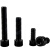京势 杯头螺丝12.9级内六角发黑杯头螺丝全牙螺丝螺栓 M5*12（200个）单位：包 JU531