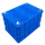海斯迪克 HKCC18 加厚蓝色塑料筐 快递物流框 592筐外600*420*350mm