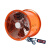 高速百叶圆筒抽风机工业大功率管道可变速排气扇换气油烟机ONEVAN 10寸橙色高速圆筒带开关低