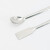 冰禹 BY-3070  实验室药匙 化学药勺 不锈钢勺子 双头药勺小勺子 不锈钢辅料药匙（2个）