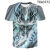 麦娅洛 带龙图案的男衣服夏季龙图腾3D印花短袖士个性宽松潮流冰丝T恤衫 1图 S(80-90斤)