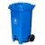 艺姿 户外垃圾桶 带轮带盖加厚 苏州版 黑色 240L标准桶