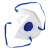 南核 1204 KN95口罩 头戴式呼吸阀防雾霾 PM2.5 针织 两个独立装【1个】