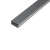 稳斯坦 铝合金方形线槽 地面压线槽 布线电缆明装走线槽 20*10 (1米) WJL102