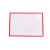 大工象 加厚磁性文件保护套 红色A4（10个）操作流程卡套硬胶套 卡片袋展示