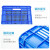 亚曌(YA ZHAO)蓝色塑料周转箱物流塑胶周转箱加厚储物塑料箱收纳中转箱可配盖框Z18#450*335*170