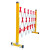 绝缘伸缩围栏玻璃钢管式施工栅栏电力安全警戒围挡移动护栏隔离栏 红白色1.2米高*长5米 国标加厚