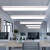 简约现代长条型形D办公室圆角吊灯造型灯长方形吊线灯吸顶灯写 白色120*10cm*36W 其他