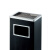 南 GPX-24 南方长形丽格座地烟灰桶 垃圾桶 公用垃圾箱果皮桶 黑色 内桶容量15升