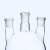 贝傅特 三口烧瓶 玻璃加厚圆底球形蒸馏瓶标准口三颈烧瓶反应器 50ml 