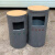 适配公园景区 仿树桩分类垃圾箱 园林庭院防腐木垃圾 开盖直垃圾桶可固定 长宽高