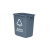 劳保佳 垃圾分类塑料桶 北京分类垃圾桶 户外无盖四色商用环卫学校幼儿园垃圾箱 国标版 绿色无盖 20L
