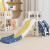 迪士尼（DISNEY）儿童滑滑梯室内家用可折叠婴幼儿玩具家用小型宝宝滑梯小型游乐场 卡车亮橙基础款