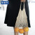 英思坦 手提棉制网兜 便携环保编织购物袋 超市果蔬收纳袋35×30+10cm 短提手 2Z00002