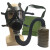 护力盾 05A防毒面具头戴式防尘全面具 05A防毒面具+导气管+三级罐+绿包