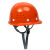 诺瑞斯安 安全帽工地 免费印字 国标V型ABS 建筑工程电力施工劳保工人头盔 圆形透气橙色