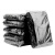 斯威诺 X-3545 大号黑色加厚平口垃圾袋 物业环卫商用清洁袋 50*60CM50个