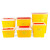 标燕（十件起购）【方形10L】黄色塑料垃圾桶一次性 医疗利器盒 锐器桶BYLJT-10