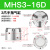 气动手指气缸MHS3/2/4-16-125-32-40-50-63-80D三爪四爪气爪气动机械手夹具 MHS3-16D 三爪