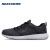 斯凯奇（Skechers）休闲鞋 男士网布低帮舒适绑带 52883-BKW 黑色 39.5