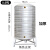 彩芷 304不锈钢加厚水桶水箱储水桶立式太阳能楼顶蓄水酒罐水塔 78cm直径*高1.6米*0.6吨加厚