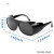 京斯坦 2010电焊眼镜防强光防尘劳保眼镜防风沙防飞溅电焊眼 透明 1个