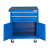 后发先至 工具柜车间五金零件收纳柜铁皮柜可移动维修工具箱二抽带轮蓝色