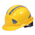 abs三筋反光条安全帽工地施工国标领导加厚电工建筑工程头盔透气 蓝色（反光贴款）