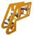 新款放线滑轮重型合金钢轮C型管口尼龙直跑三联铁轮井口吊轮 重型槽钢吊架160-100