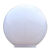 定制球形中华路灯灯罩螺口卡口亚克力柱子柱头圆球围墙户外防水外壳 不发黄加厚直径30卡口9.5CM